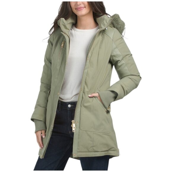 NICOLE BENISTI Chelsea Shearling Parka Coat - Picture 1 of 3